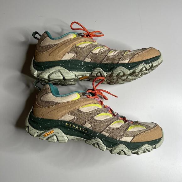 Merrell Moab 2 x Parks Project Men’s Hiking Shoes Vibram Tan Green Orange US 11 - Picture 1 of 9